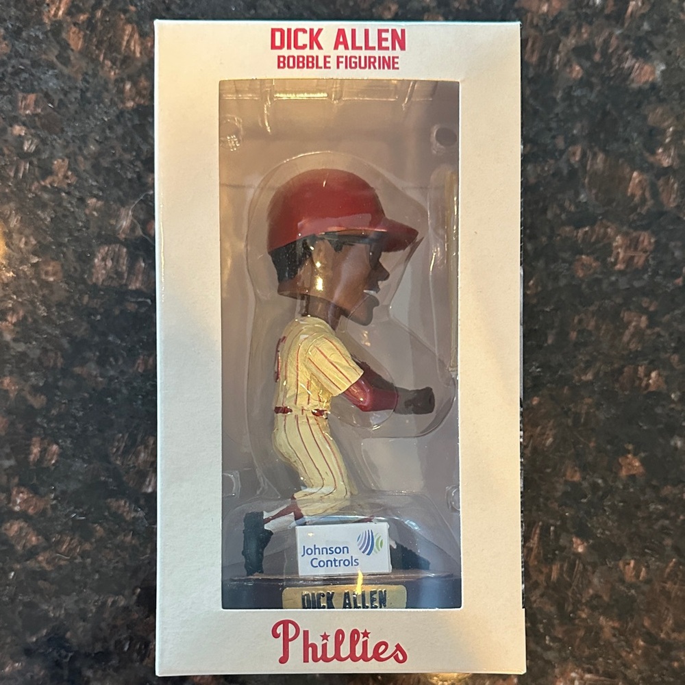 Johnson Controls Bobble Figurine - Red and Cream